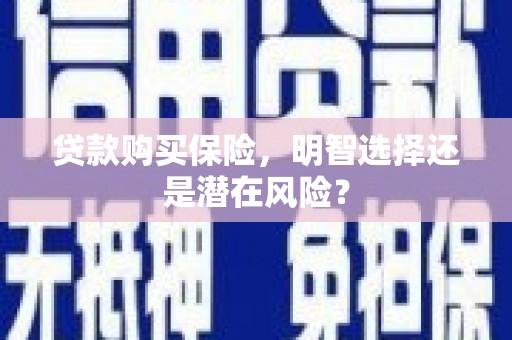 临县贷款购买保险，明智选择还是潜在风险？