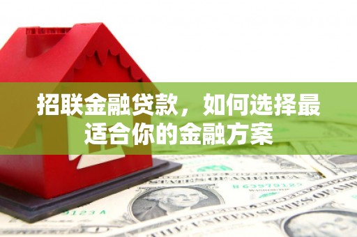 临县招联金融贷款，如何选择最适合你的金融方案