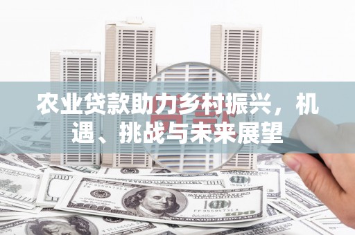 临县农业贷款助力乡村振兴，机遇、挑战与未来展望