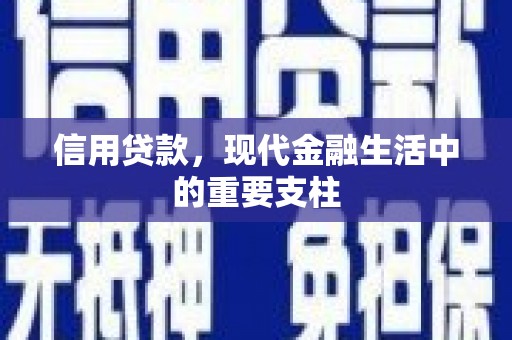 临县信用贷款，现代金融生活中的重要支柱