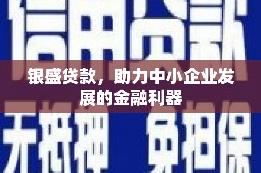 临县银盛贷款，助力中小企业发展的金融利器