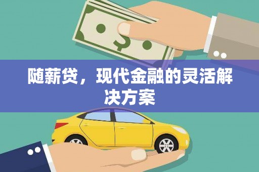 临县随薪贷，现代金融的灵活解决方案