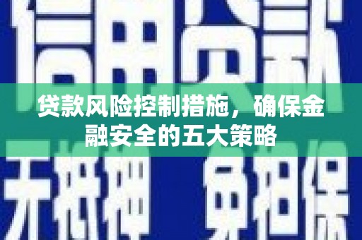 临县贷款风险控制措施，确保金融安全的五大策略