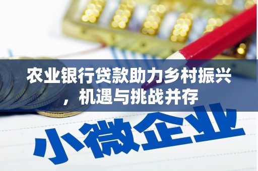 临县农业银行贷款助力乡村振兴，机遇与挑战并存