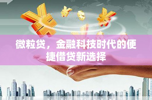 临县微粒贷，金融科技时代的便捷借贷新选择