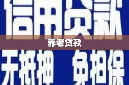 临县养老贷款